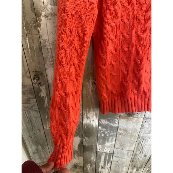 Ralph Lauren Sport orange sweater L 100% Cotton - Picture 3 of 6